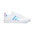 Sneakers bianche con strisce effetto laminato adidas Grand Court K, Brand, SKU s354000044, Immagine 0